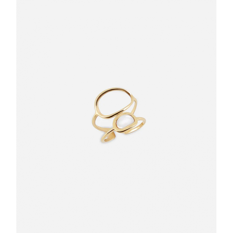 Bague APOLA - Acier inoxydable en or