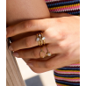 Bague APOLA - Acier inoxydable en or