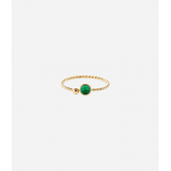 Bague SPOUTNIK - Acier inoxydable or