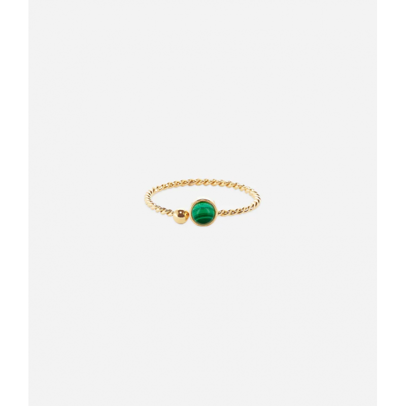 Bague SPOUTNIK - Acier inoxydable or