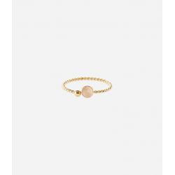 Bague SPOUTNIK - Acier inoxydable or