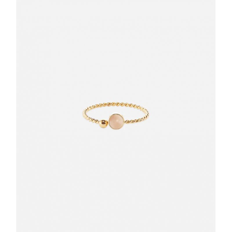 Bague SPOUTNIK - Acier inoxydable or