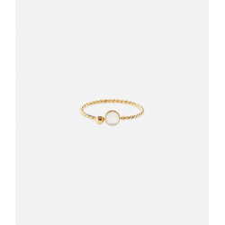 Bague SPOUTNIK - Acier inoxydable or