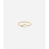 Bague SPOUTNIK - Acier inoxydable or