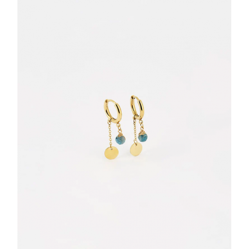 Boucles d'oreilles JOSEPHINE - Acier inoxydable Pierre