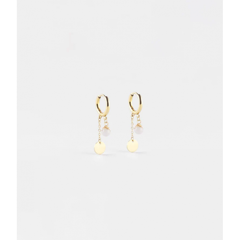 Boucles d'oreilles JOSEPHINE - Acier inoxydable Pierre