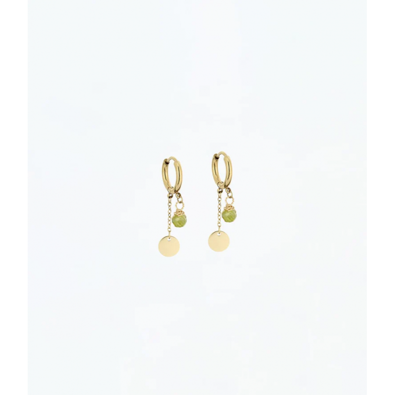Boucles d'oreilles JOSEPHINE - Acier inoxydable Pierre