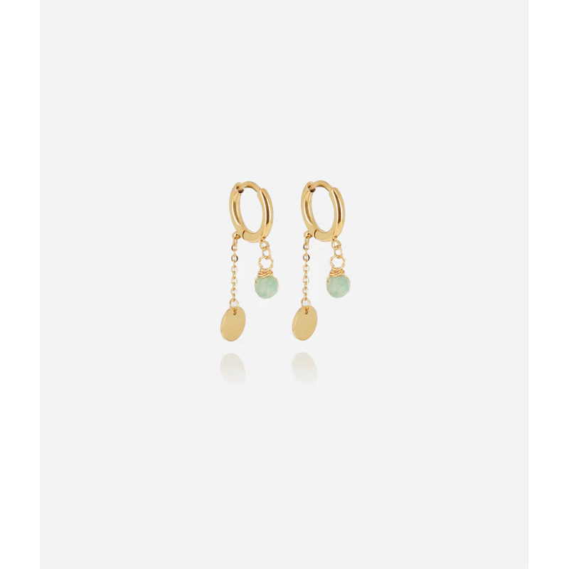 Boucles d'oreilles JOSEPHINE - Acier inoxydable Pierre