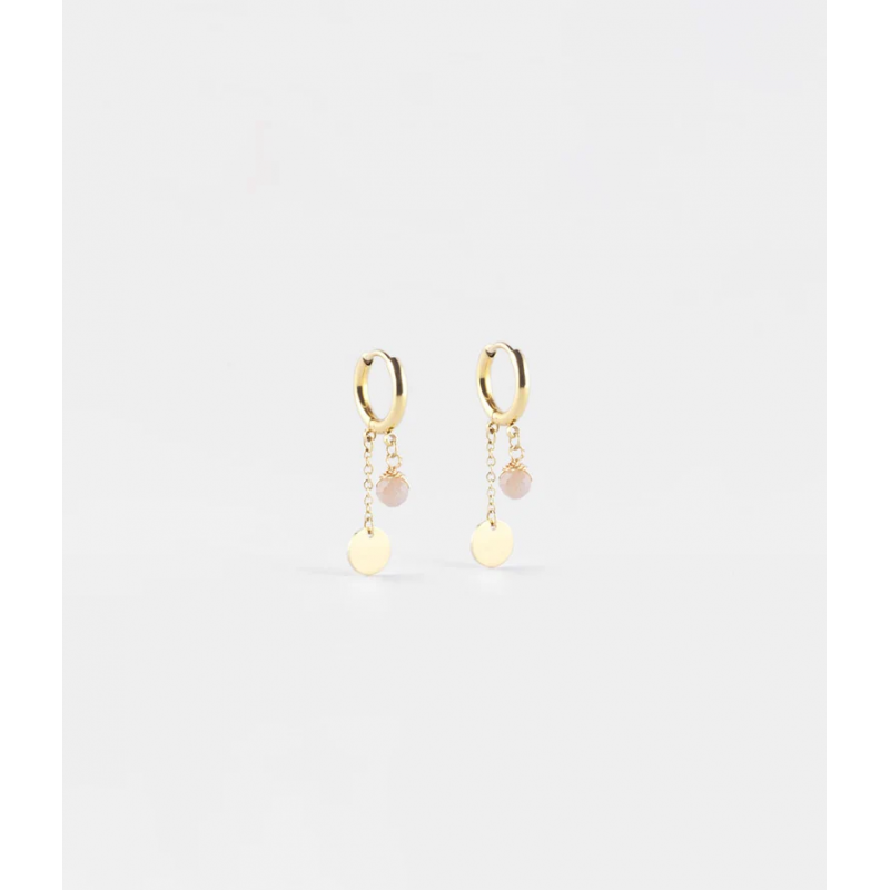 Boucles d'oreilles JOSEPHINE - Acier inoxydable Pierre