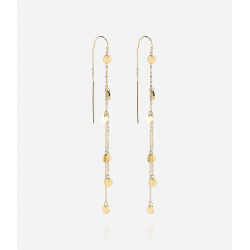 Boucles d'oreilles Confettis - Acier inoxydable doré