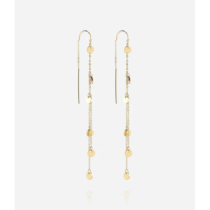Boucles d'oreilles Confettis - Acier inoxydable doré