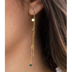 Boucles d'oreilles Confettis - Acier inoxydable doré