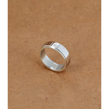 Bague GUILLAUME - Acier inoxydable argent