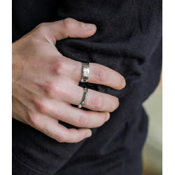 Bague GUILLAUME - Acier inoxydable argent
