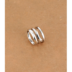 Bague BORIS - Acier inoxydable argent