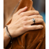 Bague BORIS - Acier inoxydable argent